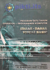 Image of Dasar-dasar visual basic : Program satu tahun operator & programmer komputer